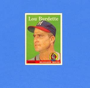 LOU BURDETTE 1958 TOPPS #10   NRMINT+ SPECTACULAR!!!  