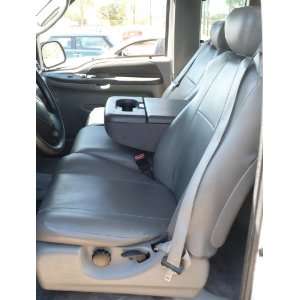   Integrated Seat Belts Custom Exact Fit Seat Covers, Gray Leatherette