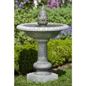  Campania International Williamsburg Pineapple Cast Stone Fountain 