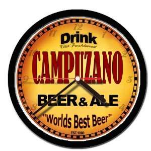  CAMPUZANO beer and ale cerveza wall clock: Everything Else