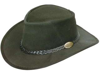 Genuine Adventure Bushman Suede Leather Hat Australian made by Aussie 