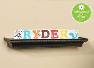 Personalized Wood Baby Blocks  3 Letter Name  