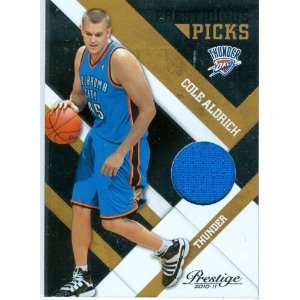   Authentic Cole Aldrich Rookie Game Worn Jersey Card: Sports & Outdoors