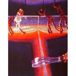 Tennis by Jean claude Meynard, 22x30 