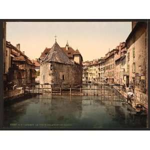   Reprint of Old palace and canal, Annecy, France