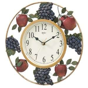  Vivid apple & grape shaped, excellent wall clock[1539Apple 