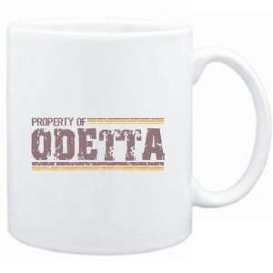 Mug White  Property of Odetta   Vintage  Female Names:  