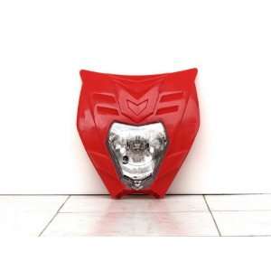  Streetfighter Street Fighter Motorcycle Headlight Red 