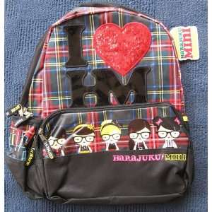  Harajuku Mini Backpack I LOVE HM: Toys & Games