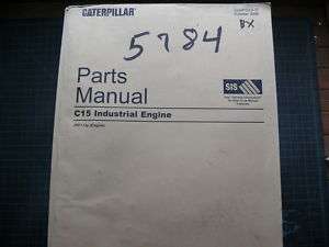 CAT Caterpillar C15 Engine Parts Manual Book Catalog a  
