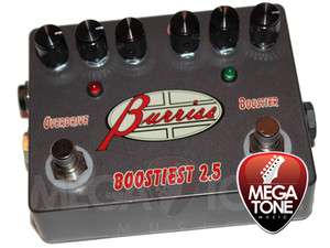 New Burriss Boostiest 2.5 Overdrive Pedal   Free Pedal Cable  