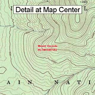  USGS Topographic Quadrangle Map   Mount Osceola, New 