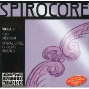  Thomastik Spirocore 15+ Viola Strings, 15+ Inch D String 