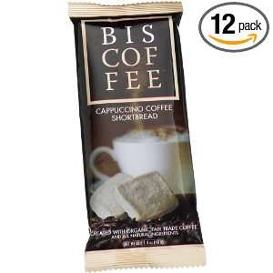 Biscoffee Cappuccino Infused Shortbread Cookies, 2 Count Boxes (Pack 