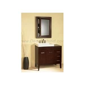   Set W/ 3 Hole Ceramic Sinktop & Medicine Cabinet CC1214 Dark Cherry