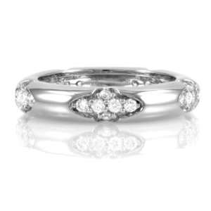  Cardens CZ Stackable Ring   Silver: Jewelry
