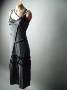 Gray Grunge Gothic Steampunk Corset fp Maxi Dress XL  