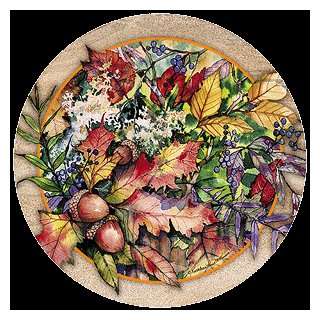 THIRSTYSTONE COASTERS GARDEN ACCENTS   AUTUMN LEAVES:  