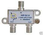 New HIP S2H 2 Way Horizontal Sat Splitter 5 3000 MHz