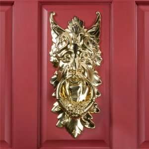    Oberon Brass Door Knocker   Polished Brass