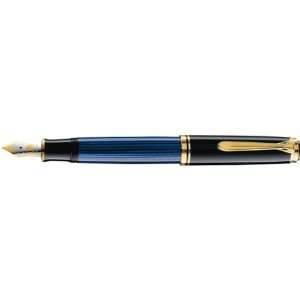  Pelikan Souveran M600 Black/Blue Fountain Pen   Extra Fine 