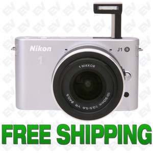 Nikon 1 J1 Mirrorless Digital Camera with 10 30 mm Lens (Silver) New 