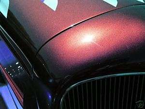 Shimmer Wine Red candy paint powder coat custom  