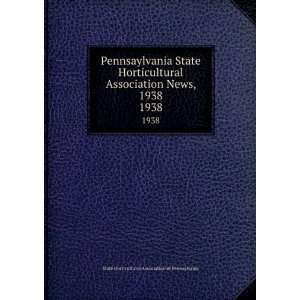 Pennsaylvania State Horticultural Association News, 1938. 1938 State 