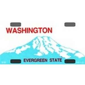  BP 090 Washington State Background Blanks FLAT   Bicycle License 
