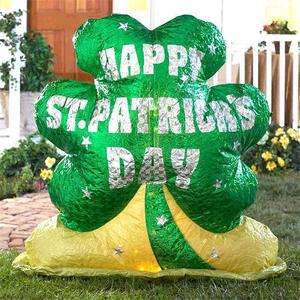 LUCK St. Patricks Day Irish 4 Feet Inflatable Shamrock  