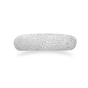  Sterling Silver Stardust Finish Toe Ring: Jewelry
