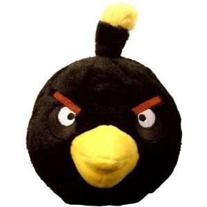    Angry Birds 5 Inch Plush With Sound Black Bird Toys & Games