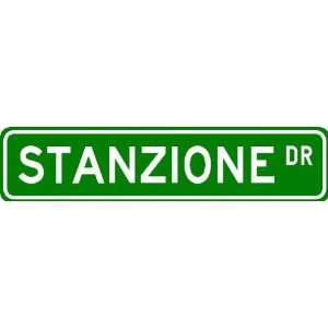STANZIONE Street Sign ~ Personalized Family Lastname Novelty Sign 
