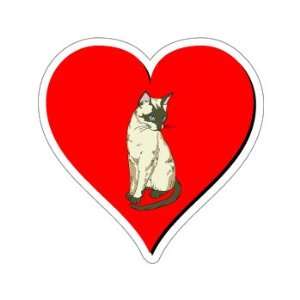  Cat Love   Window Bumper Sticker: Automotive