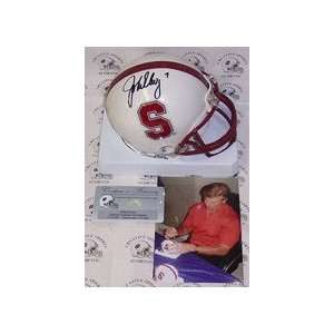   Autographed Stanford Cardinals Mini Football Helmet: Everything Else