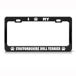  Staffordshire Bull Terrier Dog Dogs Metal license plate 