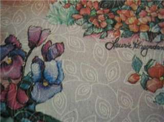   in Garden Fabric Quilt Panel~ Spring, Easter, Colorful Pansy Flowers