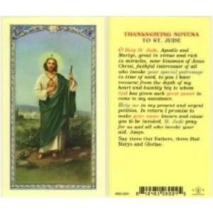  Thanksgiving Novena   St. Jude Holy Card (800 024)