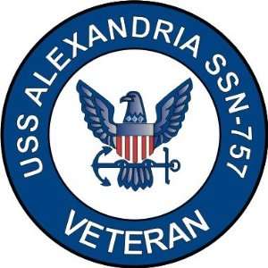  US Navy USS Alexandria SSN 757 Ship Veteran Decal Sticker 