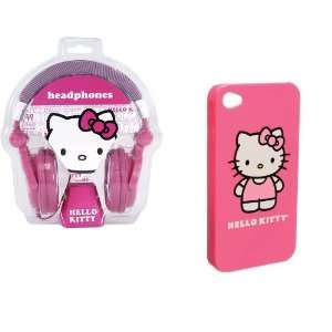  Hello Kitty Over the Ear Headphones with Pink iPhone 4 and 
