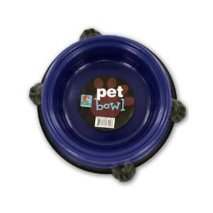 Round Pet Bowl with Paw Base