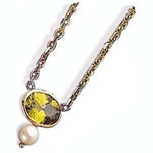   Oval Peridot Pearl Necklace (1.40 cts.tw.) Evyatar Rabbani Jewelry