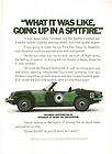 1970 Triumph Spitfire Mk III ad, Going Up In A Spitfire  