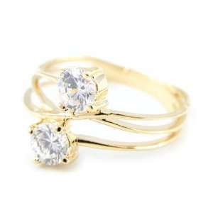  Ring plated gold Celestina white.   Taille 58: Jewelry