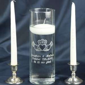  Claddagh Floating Unity Candle Vase Set: Home & Kitchen