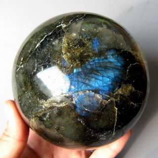 85mm Iridescent Labradorite Crystal Sphere/Ball las85ie1729  