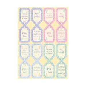 Cut Punch Out Sheet 8X12   Spring Thank You Sentiments Pastel Spring 
