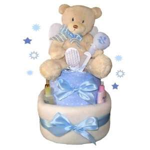   Babies 1194012 Precious Angel Boy Diaper Cake  2 Tier  Boy Baby