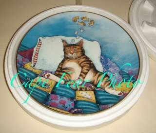 GARY PATTERSON Comical Cats CAT NAP Funny Kitten Plate  