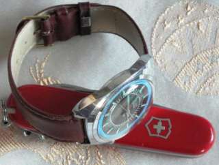 POLJOT ALARM Russian Soviet watch with new leather strap 18 JEWELS 